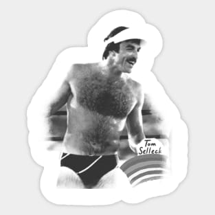 Tom Selleck // Vintage Halftone Sticker